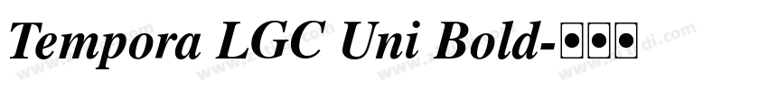 Tempora LGC Uni Bold字体转换